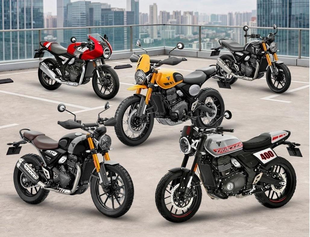 Motocicletas Triumph 400 em novos modelos