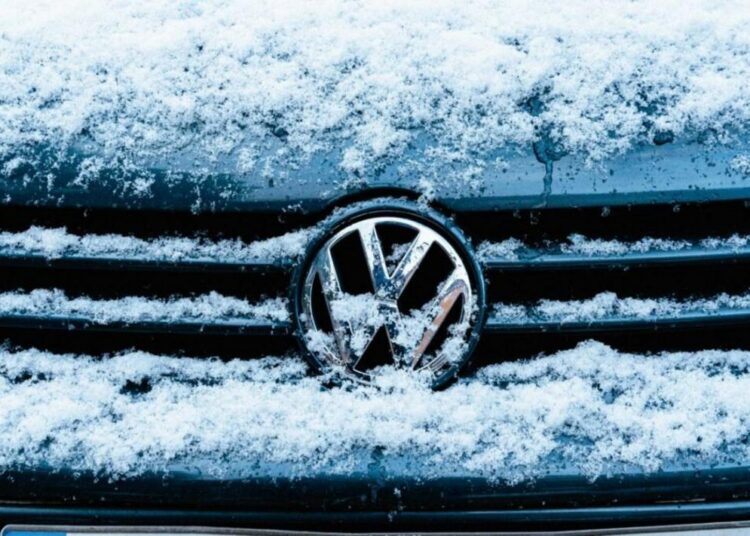 Imagem de uma fábrica da Volkswagen