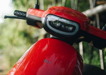 Gráfico de vendas de motos elétricas
