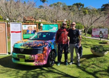 Nissan Kicks Art Car em Campos do Jordão