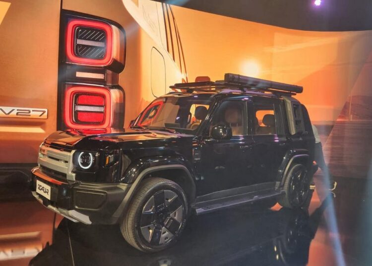SUVs da iCaur em exibição