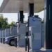 Carregador de veículo elétrico em região urbana