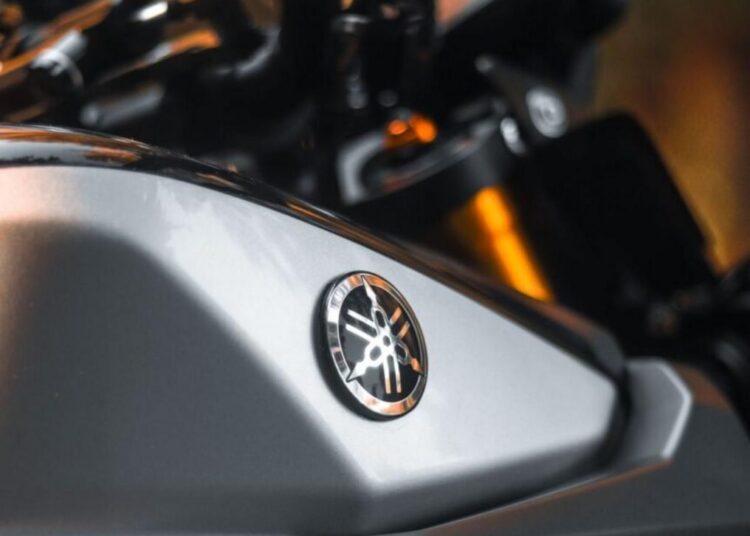 Motocicleta da Yamaha em operação