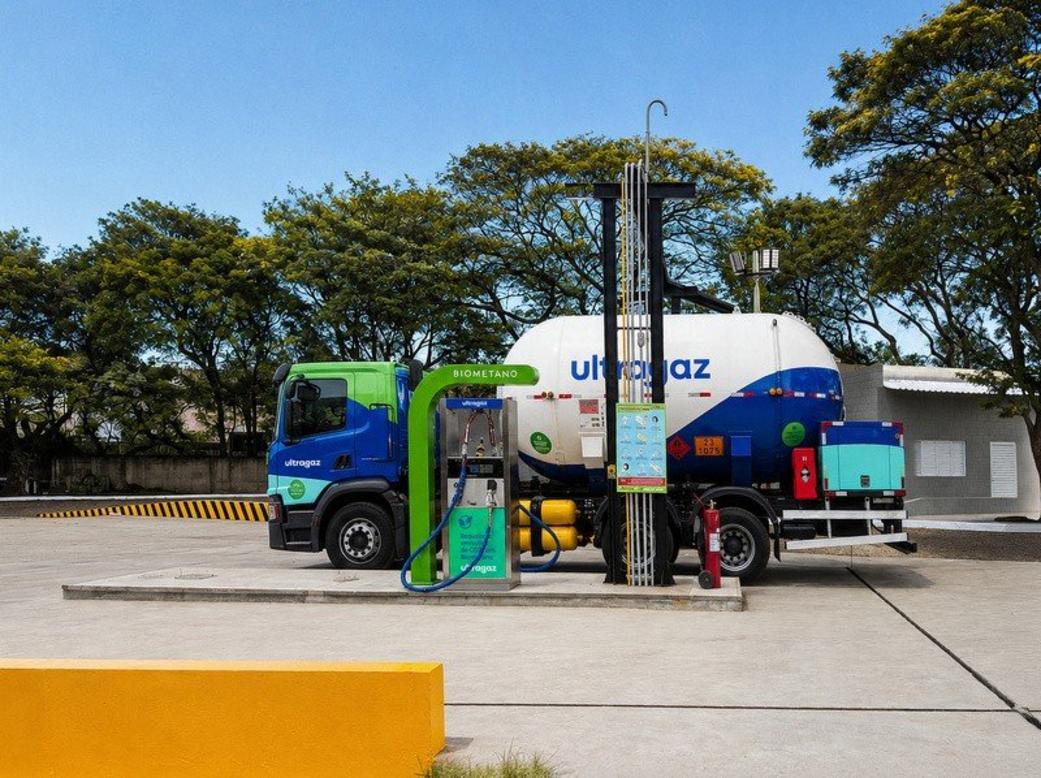 Estação de biometano da Ultragaz em Paulínia