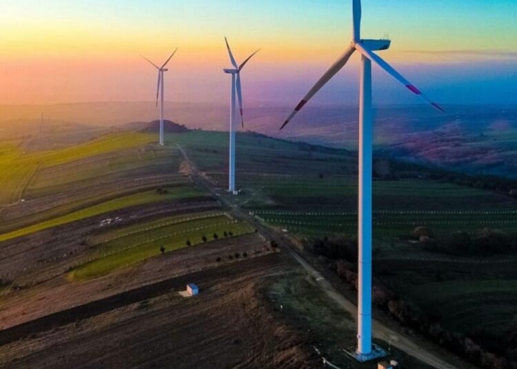 Imagem de produção de pneus com energia renovável