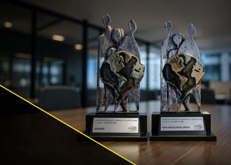Imagem da premiação de pneus Dunlop