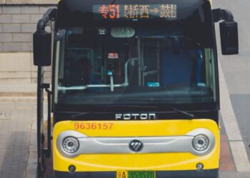 Veículos comerciais da Foton em operação