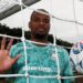 Carlos Miguel comemorando 50 jogos pelo Palmeiras
