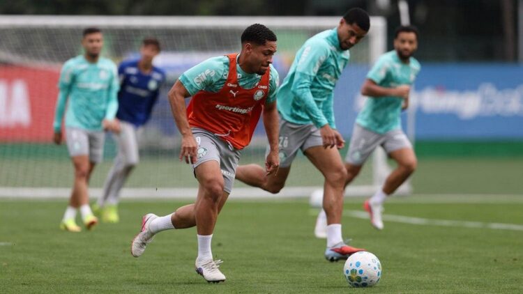 Palmeiras em treinamento