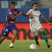 Palmeiras em ação durante o jogo contra o Fortaleza