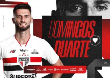 Domingos Duarte em apresentação pelo São Paulo