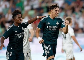 Endrick em ação pelo Real Madrid
