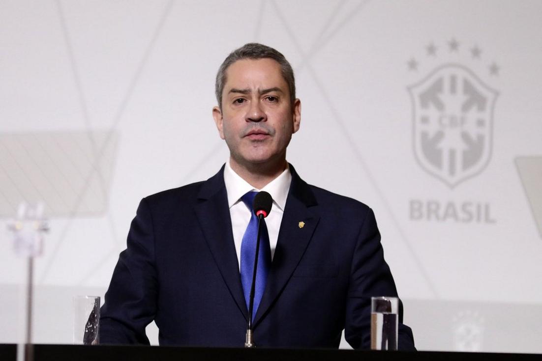 Rogério Caboclo durante coletiva de imprensa