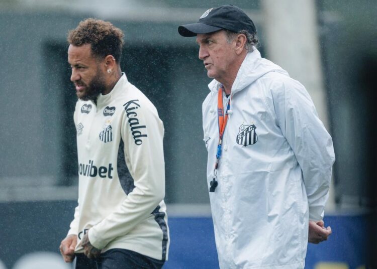 Neymar em ação pelo Santos
