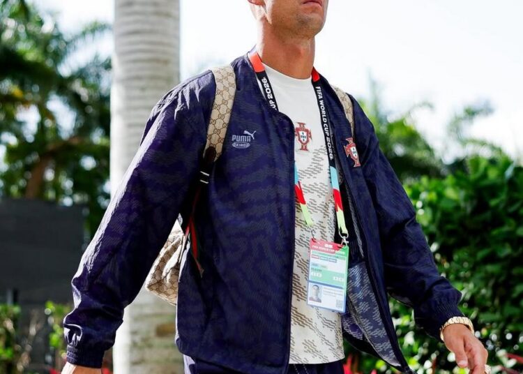 Cristiano Ronaldo em ação no campo