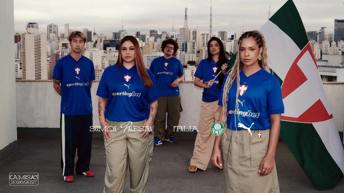 Novo uniforme do Palmeiras com a Cruz de Savoia