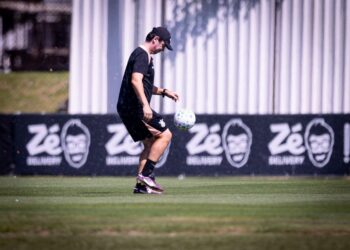 Corinthians em treino.