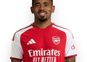 Gabriel Jesus jogando pelo Arsenal