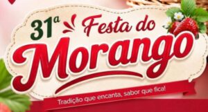 Festa do Morango 2026 reúne gastronomia e atrações gratuitas a partir deste sábado (22)