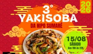 Yakisoba da Nipo Sumaré tem entrada gratuita e opção vegetariana neste sábado (15)
