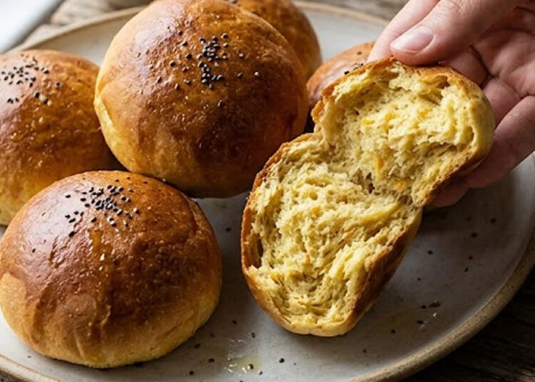 Pãozinho sem trigo de batata-doce