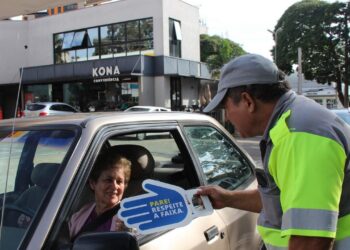 Campanha com atividades para proteção de pedestres e ciclistas atingindo 700 pessoas