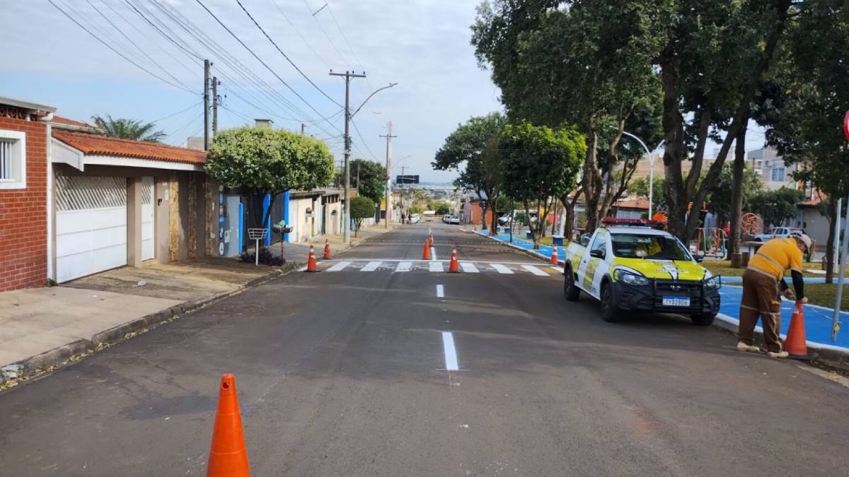 nova sinalização no Jardim Campos Verdes