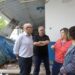 Dário no CEI Brígida Chinaglia Costa com alunos e equipe