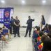GAMA realizou atividade sobre violência doméstica e GPOM em demonstração com motocicletas