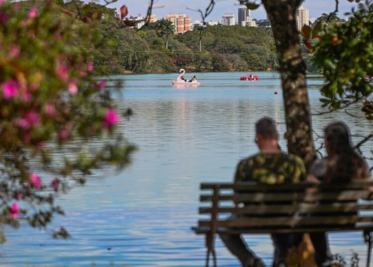 Vista da Lagoa do Taquaral destacando meio ambiente e qualidade de vida