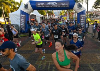 Atletas participando da corrida em Barão Geraldo