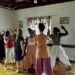 Grupo de dança se apresenta no Festival de Danças Sankofa, no Espaço Cultural Casa do Pavão