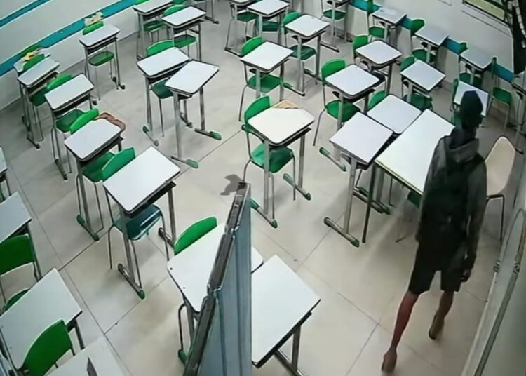 Furto em escola de Hortolândia é registrado por câmeras