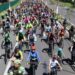 Pedal com saída do Parque Ecológico com apoio da Emdec e Prefeitura e doação de alimentos