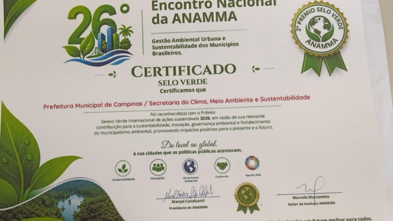 Reconhecimento de Campinas e título Honoris Causa para Andrea Struchel pela gestão ambiental