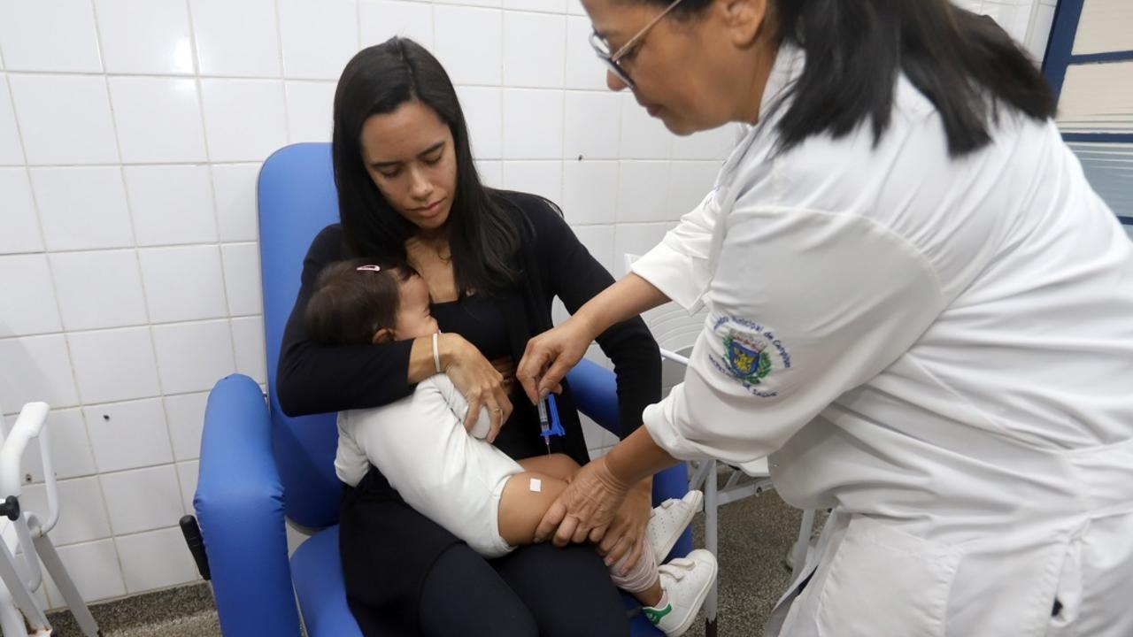 Índice de vacinação de crianças com até 2 anos em Campinas