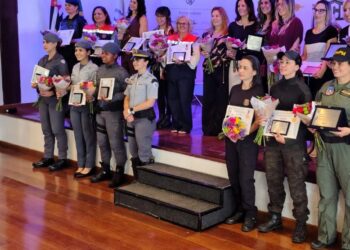 Mulher da Defesa Civil recebe homenagem durante Encontro Lilás