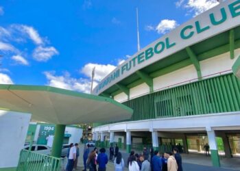 Imediações do estádio do Guarani com ações da Emdec na madrugada