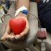 servidores participando da campanha de doação de sangue no Paço Municipal