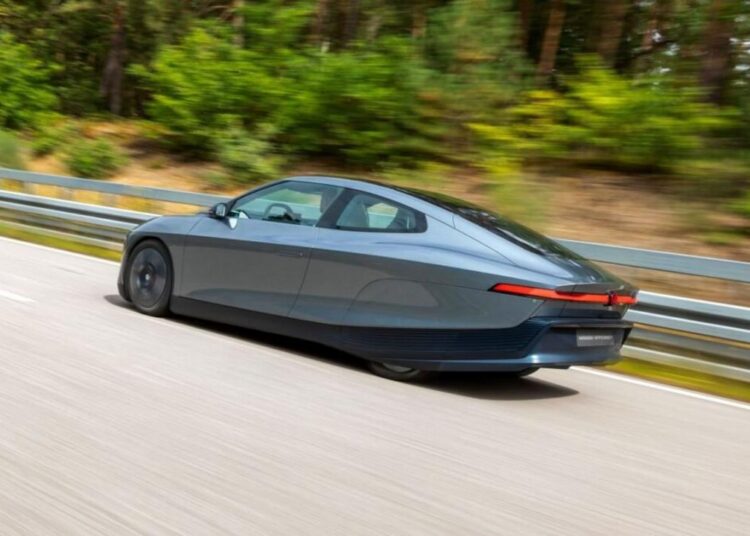 Imagem do protótipo Volkswagen Mission Efficiency em ação