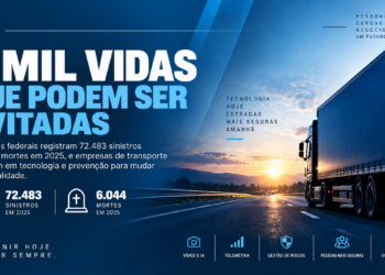 Ilustração sobre transporte rodoviário