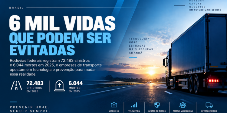Ilustração sobre transporte rodoviário