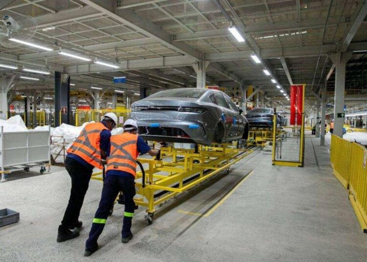 Fábrica da BYD em Camaçari Bahía