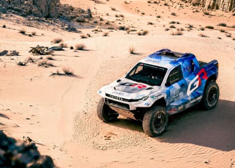 Hilux a hidrogênio no Dakar
