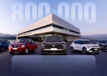 Foto da fábrica da Nissan em Resende