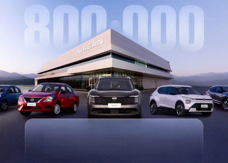 Foto da fábrica da Nissan em Resende