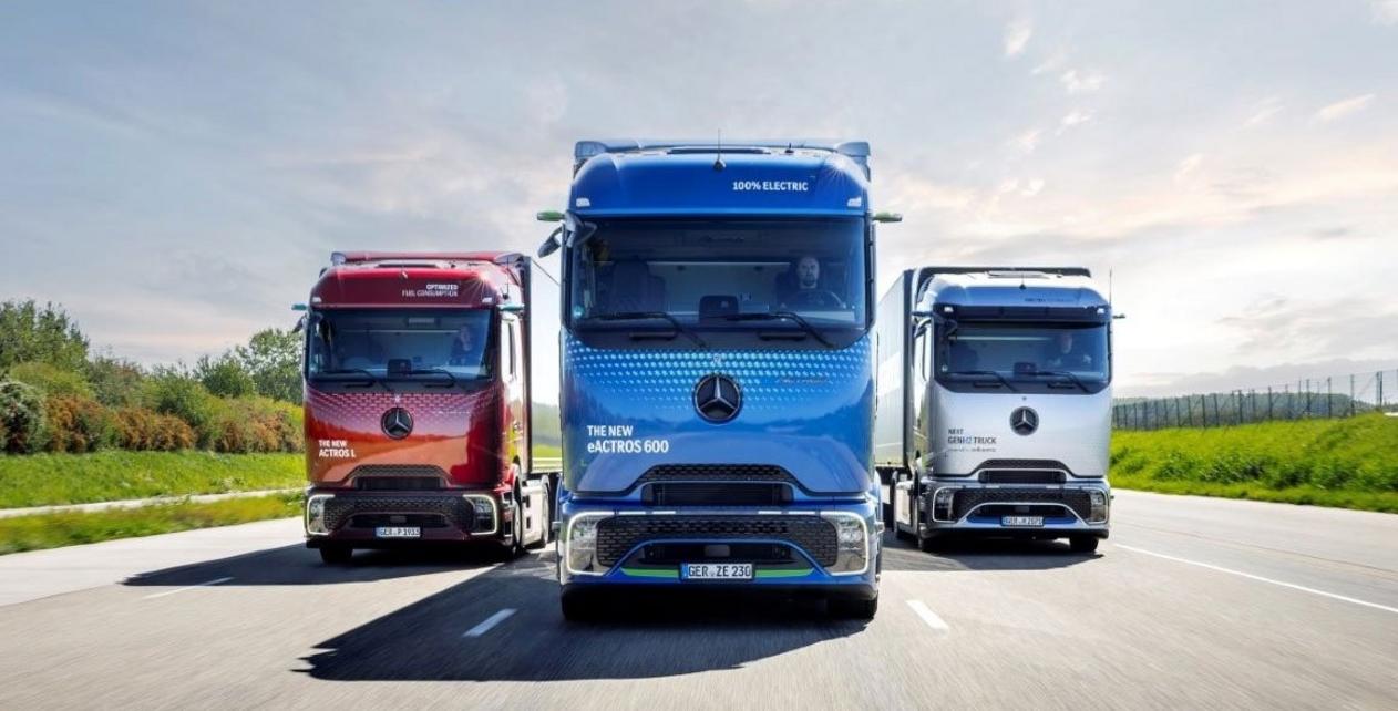 Caminhões elétricos e a hidrogênio da Daimler na IAA 2026