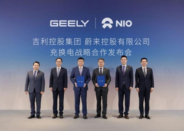 NIO e Geely - Integração de infraestrutura de baterias elétricas