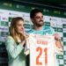 Bruno Bertinato sendo apresentado pelo Palmeiras