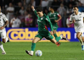 Jogadores do Palmeiras comemorando a classificação